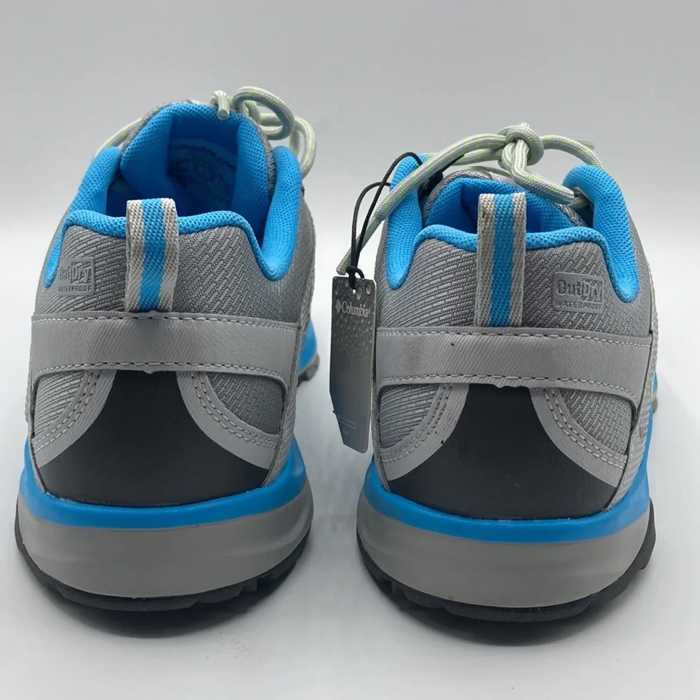 NWT Columbia Wayfinder Outdry Blue Grey Hiking Outdoor Low Top Sneakers …
